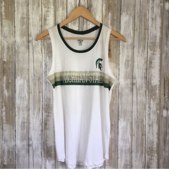 NWT NCAA Michigan State White Tank - Picture 1 of 4